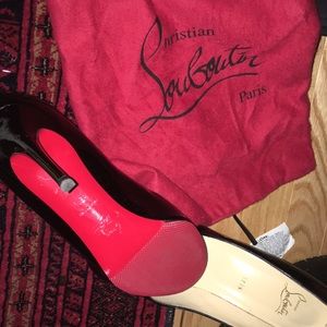 Black Christian Louboutin-worn twice